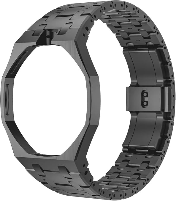 TingYR Strap Compatible with Swatch Royal Pop, Stainless Steel Watch Band & Stainless Steel Watch Case, Waterproof Comfortable Metal Wristband.
