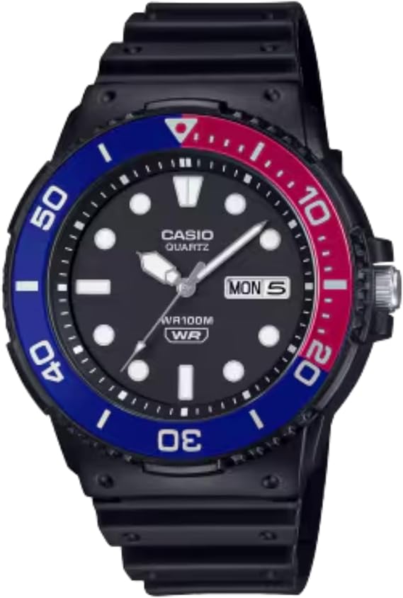 Casio MRW-230H Series, Blue/Red, MRW230H-1E2V
