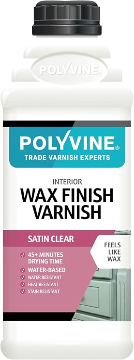 Polyvine Wax Finish Varnish Satin Quart