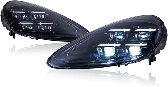 Car Lights Compatible For Porsche Compatible For Cayenne Headlight 2011-2017 958 LED Matrix Head Lamps Upgrade 2024 Style Car Accessories(.15-17 958.2,Left-Hand Drive)