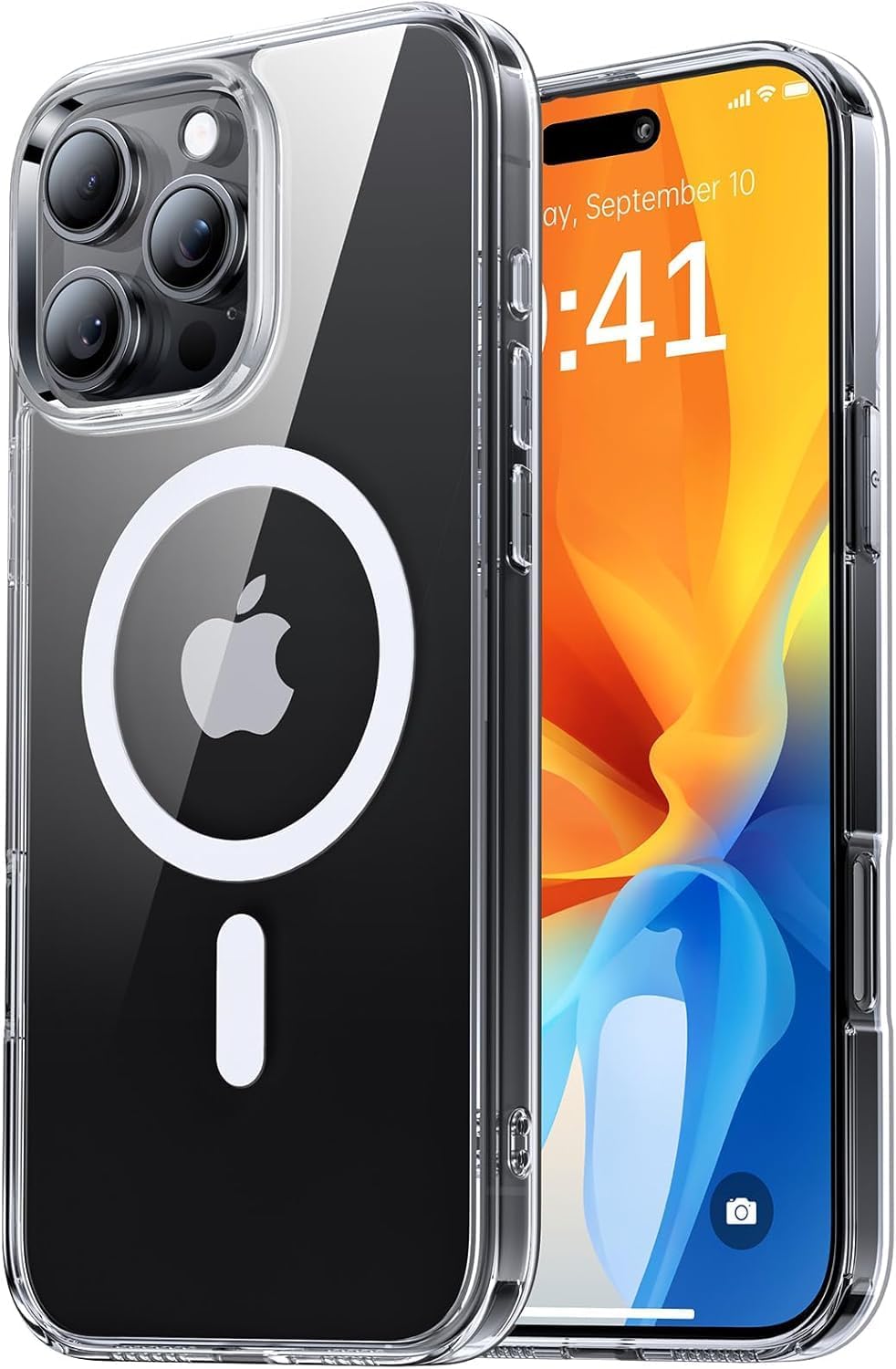 SARARMAZ] Crystal Clear Mika Mag-Safe Absorbent Transparent Case compatible with iPhone 16 Pro Max Transparent Magsafe Mika Sararmaz, iPhone 16 Pro Max