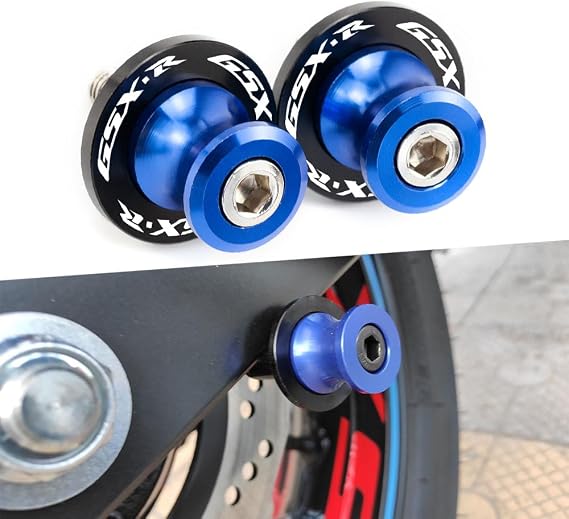 Motorcycle Swingarm Spools Fit For GSX-R600 GSX-R750 GSXR 1000 1100 GSX1300R - 2024 2025 Rear Frame Stand GSXR 125 150 250 300 Swingarm Spools Frame Sliders GSXR Accessories BE