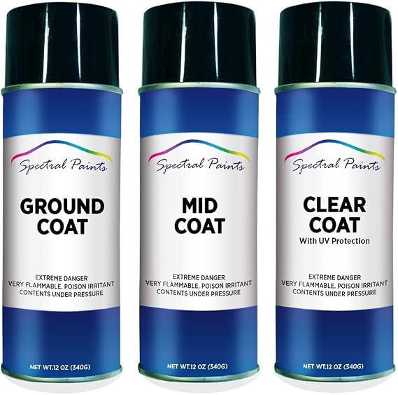 Spectral Paints Compatible/Replacement for Lexus 085 Eminent White Pearl 12 oz. Aerosol Spray Paint and Clear Coat