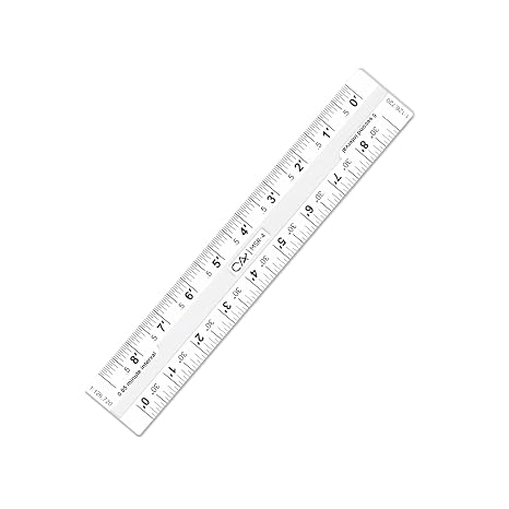 CYA 1:126,720 Scale Map Ruler - Lexan UTM MGRS Coordinate Plotting Tool
