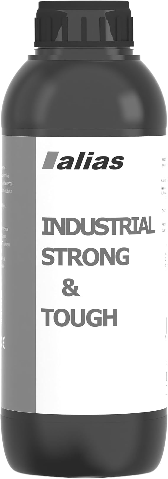 Alias Endüstriyel Strong & Tough Reçinesi Siyah 1000 G, LCD 3D yazıcılarla Uyumlu, UV, Fotopolimer Reçine