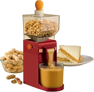 Mini Peanut Butter Machine, Electric Grain Grinder, Household Peanut Grinder with Non-Slip Base, for Almonds, Coffee Bean Grinder