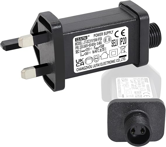 31V 15W String Light Indoor-Outdoor Power Adapter for CZJUTAI JT-DC31V15W /12W /9W /7.2W /6W - IP20 Christmas Lighting [U5T5]