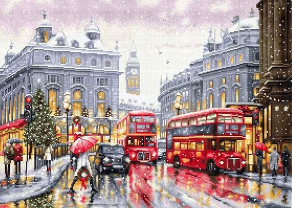 Luca-S Counted Cross Stitch Kit - London BU5006, Needlecraft DIY Kit for Adultas, Embroidery Set | embroidery by Marussia