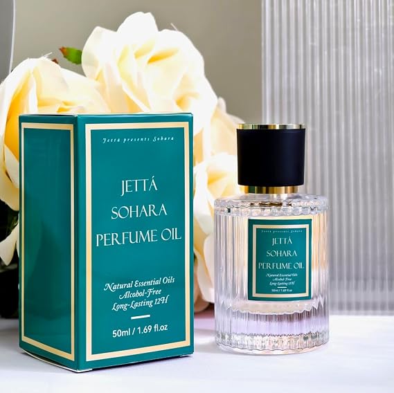 Sohara Perfume Oil for Women Long Lasting Feminine Fragrance with Lemon, Apple, Iris, Jasmine, Vanilla & Patchouli 1.69 oz