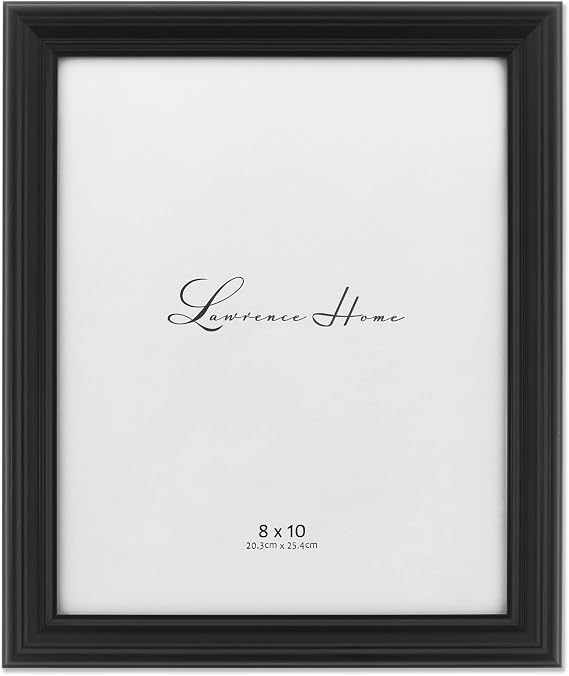 Lawrence Frames 8x10 Classic Detailed Black Picture Frame (535480)