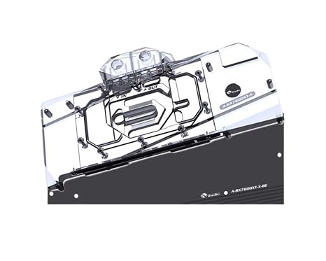 Bykski Full Coverage GPU Water Block and Backplate for AMD Radeon RX 7800 XT (A-RX7800XT-X)
