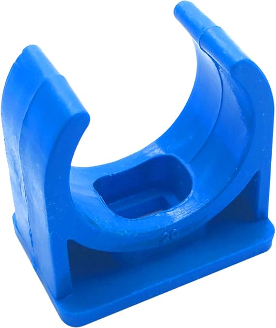 50pcs 1/2"(Dia) PVC U-Shaped Pipe Clamp Clip,Tubing Clips,Water Supply Pipe Clamp(20mm)