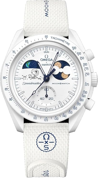 Swatch MoonSwatch Omega X Mission to Earthphase Moonshine Gold Cold Moon December Wrist Watch