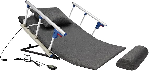 Electric Adjustable Back rest for Bed with Remote Control, Lifting Bed Back Support for Elderly Recovery Patients, Reclining Backrest with Pillow, Steel Frame