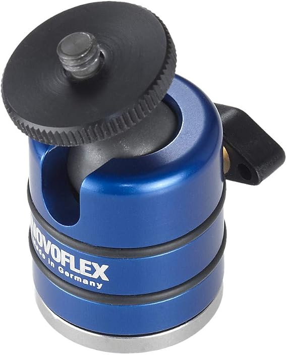 NOVOFLEX Mini Tripod Accessory Ball Head (BALL-19) | 6.6 lb load capacity with 3.25 oz weight and 1/4-20 adapter for Speedlites, compact cameras and DSLRs