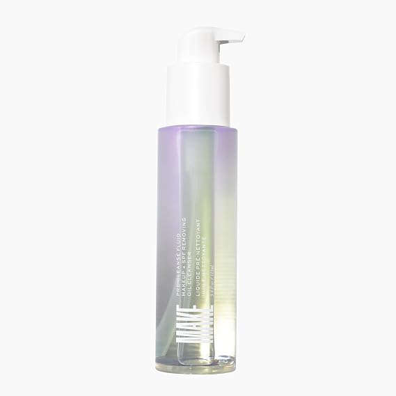 MAKE Beauty Pre-Cleanse Hydrating Cleansing Oil for Face - Silky Makeup Remover Oil for Dirt, Sunscreen and Waterproof Makeup. Moisturizing Cleanser for Refreshed Skin - 3.8 Fl Oz Pump.
