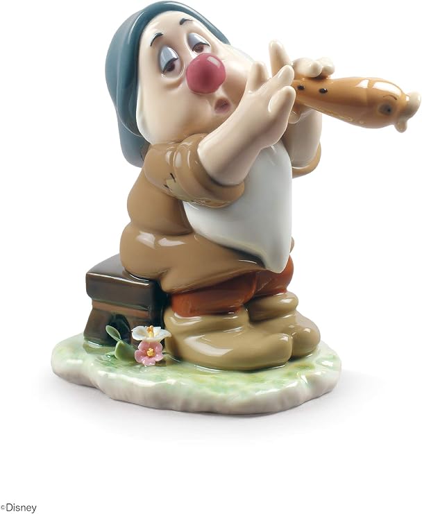 LLADRO Sleepy Snow White Dwarf Figurine. Porcelain Sleepy (Disney) Figure.
