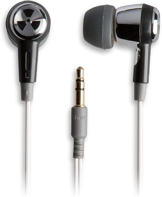 EarPollution Ozone Earbuds - Silver/Black (EP-OZONE-SB-09)