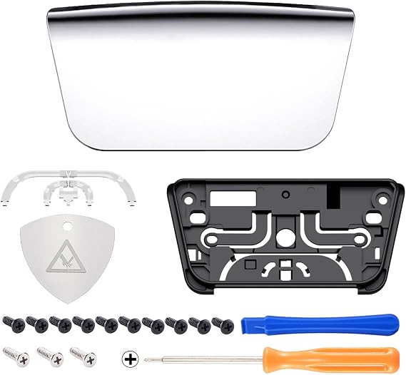 Replacement touchpad shell for eXtremeRate ps5 controller BDM-010, BDM-020, BDM-030, BDM-040, custom part touchpad for chrome ps5 controller, controller not included