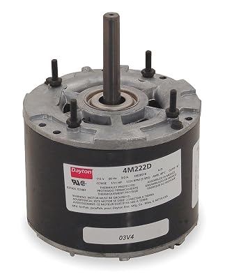 Dayton 4M222 HVAC Motor, 111 hp, 1550 RPM, 115V