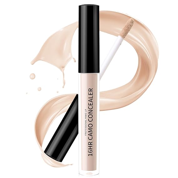 Under Eye Concealer Stick, Full Coverage Liquid Concealer for Light Skin Tones, Waterproof, Long-Lasting