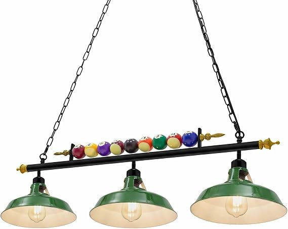 Rossesay Adjustable Pool Table Lights, 4 Lights for 7'-8' Billiard Table