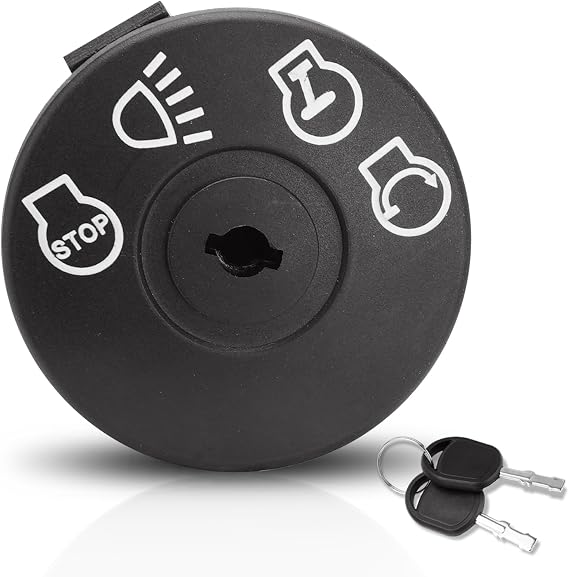 Ignition Switch with Key 7 terminals Compatible with Husqvarna Craftsman Deere John MTD Murray Riding Lawn Mower Replace# 925-1741 175566 175442 GY20074 94762 163968 532175566