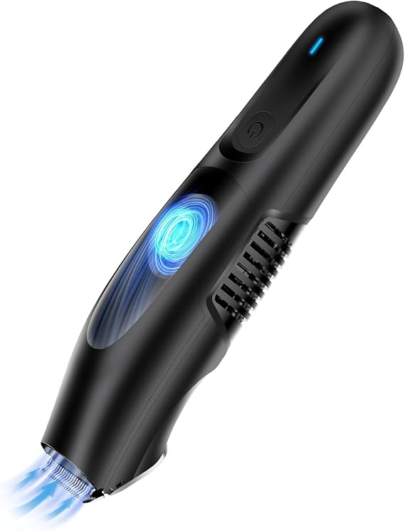 Body Hair Trimmer, Vacuum Clippers with Hair Suction, Waterproof, Electric Bikini Trimmer with Body Clippers for Cut Leg, Chest, Arm, USB Recharge