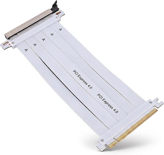 PCIE 4.0 X16 Riser Cable, 128Gbps GPU Extension Adapter