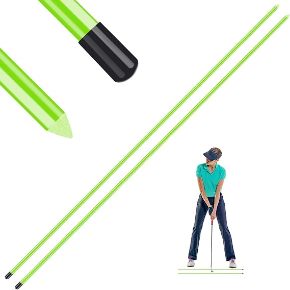 Amy Sport Golf Alignment Sticks Rods 34 Inch 2/3 Pack