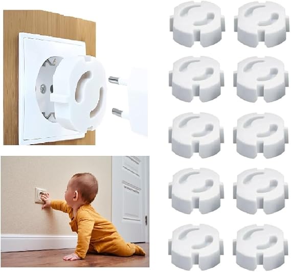 Tarix Socket cover, surprise protector, Child safety Socket Protection Cover 10 pieces (White)