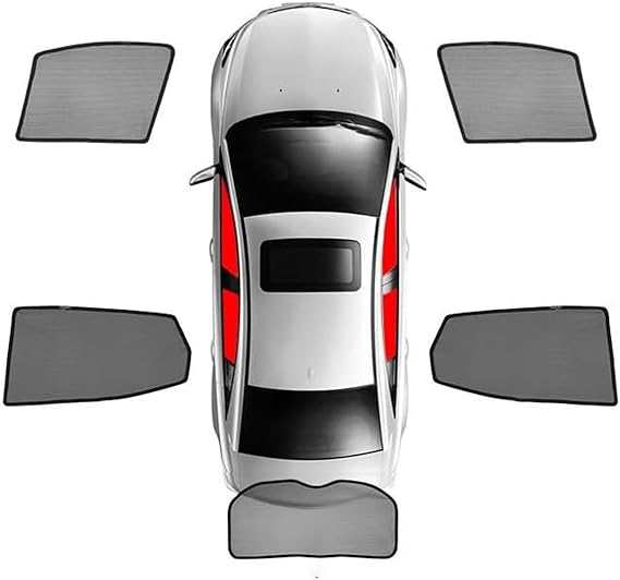 Car Shades Side Windows for Nissan Micra K12 2003-2018+, Blocks UV Rays Cover Heat Privacy Protection Car Accessory,D/5pcs
