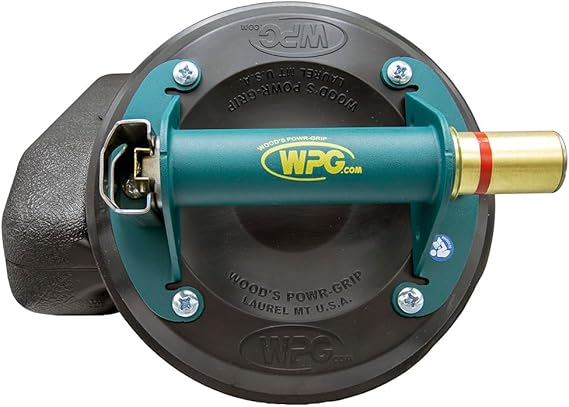Wood's Powr-Grip N4950 8" Vacuum Suction Cup Lifter w/Case