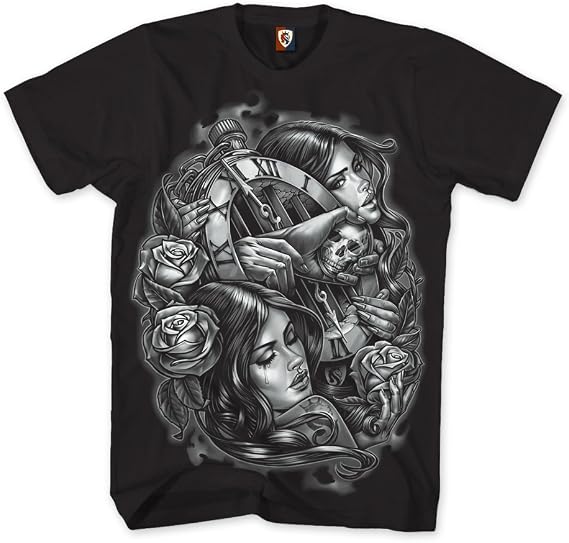 OGABEL Men's Unforgiven 017 Short Sleeve Graphic Tee Small Black