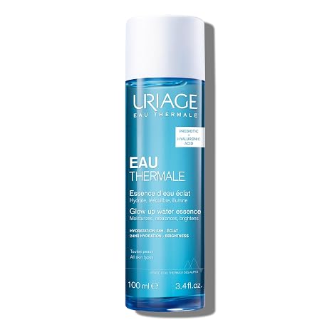 Uriage Thermal Water Essence, Facial Hydration Booster with Hyaluronic Acid & Thermal Water to Moisturize, Brighten and Plump the Skin for 24hrs
