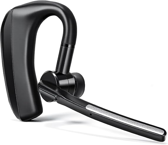 Single Sided Trucker Bluetooth Earpiece, Flip Boom Mic for Driving Calls