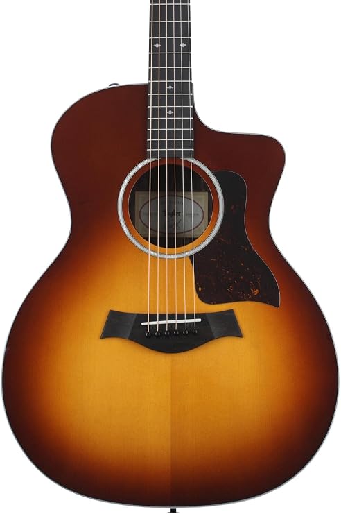 Taylor 214ce-SB DLX Acoustic-Electric Guitar - Tobacco Sunburst
