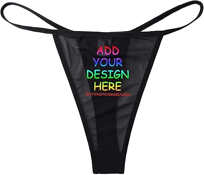 Personalized G String Thong Panties For Women Custom Photo Text Name Panties Diy Underwear T Back Panties