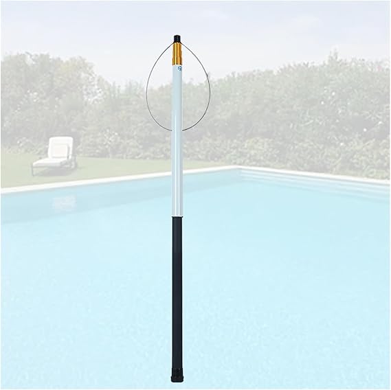 Kancalı Ayarlanabilir Teleskopik Kurtarma Çubuğu - Havuzlar, Tekneler ve Yatlar için 5,5 m (18 ft) Fiberglas Kurtarma Çubuğu - Aqua Parkları için Temel Güvenlik Aracı