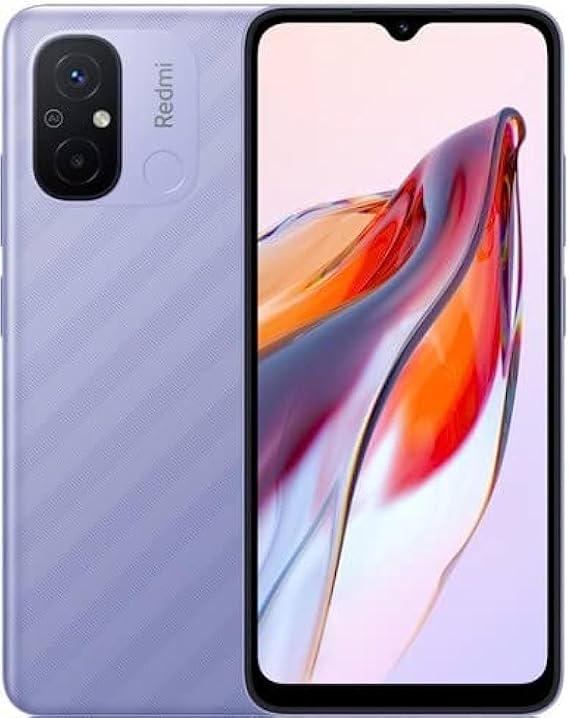 Xiaomi Redmi 12C 4G LTE (128GB + 4GB) Factory Unlocked GSM 6.71" 50MP Dual Camera (ONLY T-Mobile/Mint USA Market) + (w/Fast Car Charger Bundle) (Lavender.Purple)