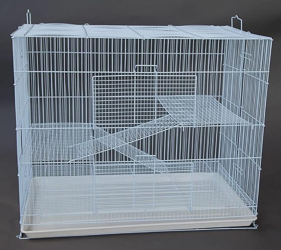 New Large 3 Levels Ferret Chinchilla Sugar Glider Cage 30"Length x 18"Depth x 24"HeightWhite