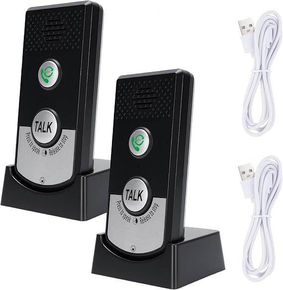Intercom Systems for Home, 2 Way Wireless Intercom with Rainproof Design for Indoor Outdoor Household Office Interphone System Improvement Security