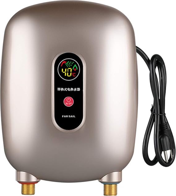 110V 3000W Mini Instant Electric Tankless Hot Water Heater for Shower Kitchen Washing Faucet Home Bathroom Heating System