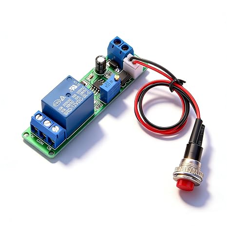 Timer Relay Module, DC 12V Adjustable Timer Delay Turn Off Module Timing Relay Time Switch 1~10sec