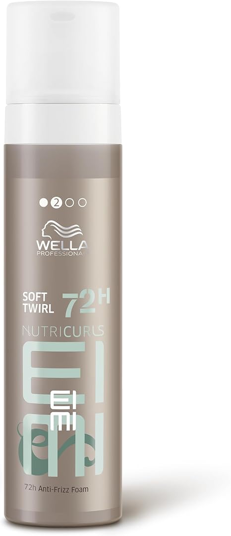 Wella Professionals Nutricurls Soft Twirl Curl Enhancing Light Hold Styling Foam with Anti-Frizz Effect, Voluminious, Defined and Touchable Waves, Hold Level 2, 200 ml