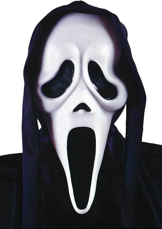Fun World Ghost Face Mask With Shroud