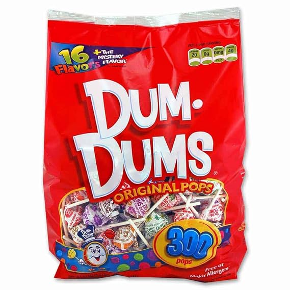 DUM DUMS Lollipops, 300 Count Bag