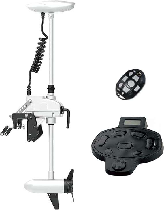 AQUOS Haswing Transom Trolling Motor 55lbs 26in - Wireless Remote & Foot