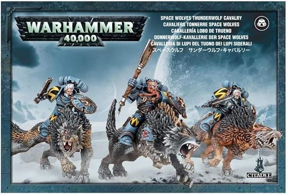 Warhammer+40k+-+Space+Wolf+Thunderwolf+Cavalry