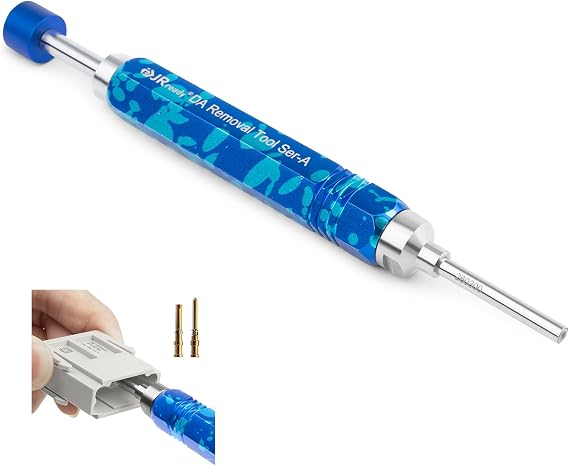 JRready DAP-T260300 Terminal Extractor Tool for HARTING/TE Heavy Duty 10A Series Connector Contacts, Male/Female Pin Removal Tool, ID: 0.102'',OD: 0.118''